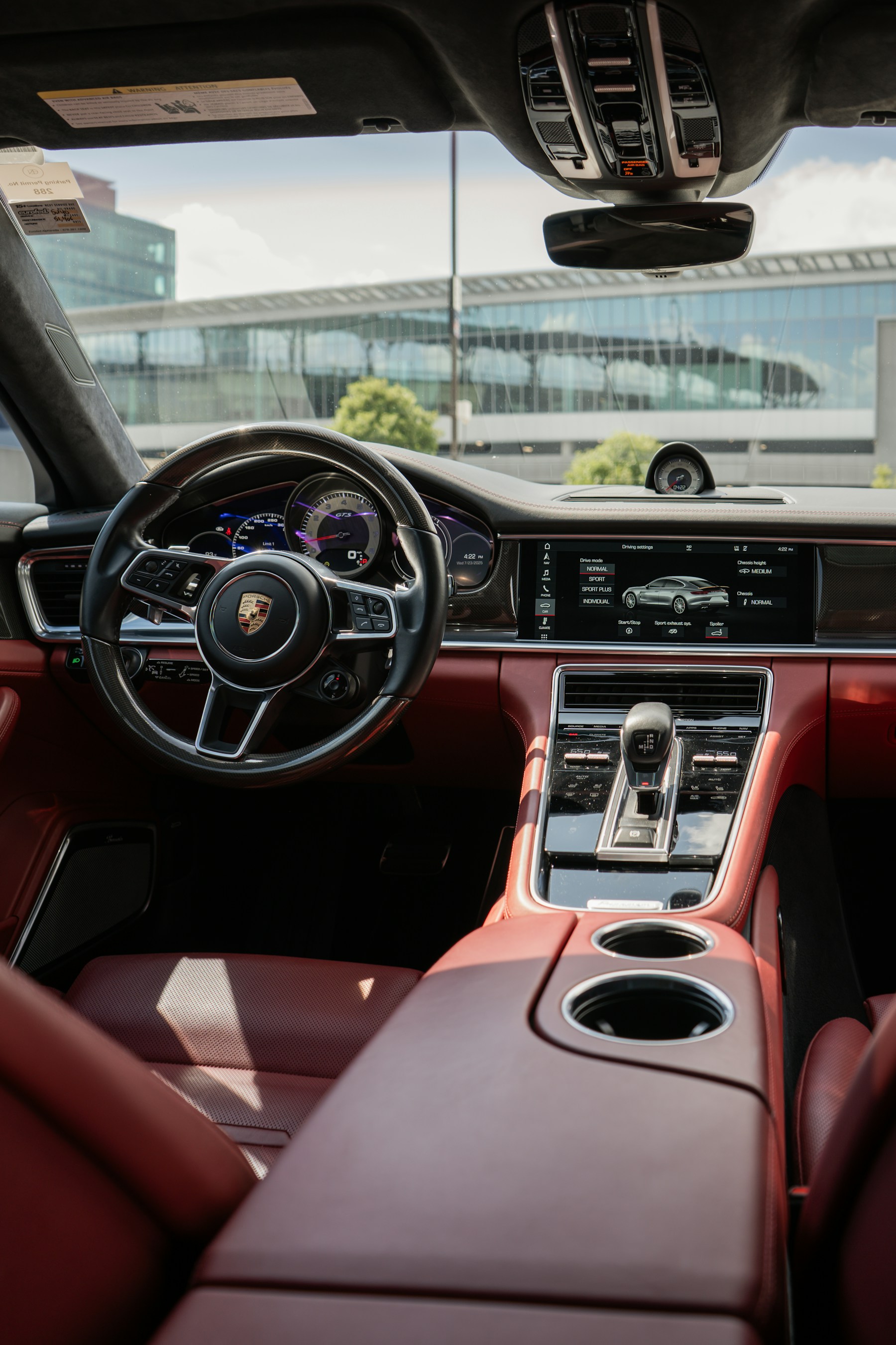 Wnętrze sportowego Porsche